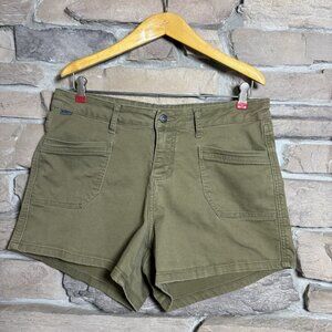 Kuhl Women’s Shorts Size 14 Green Utility Casual Outdoor Hiking Pockets